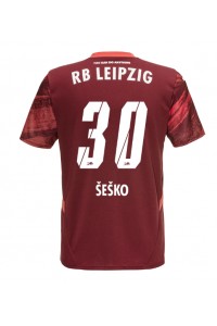 RB Leipzig Benjamin Sesko #30 Voetbaltruitje Uit tenue 2024-25 Korte Mouw